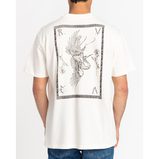RVCA Ανδρική κοντομάνικη μπλούζα Benjamin Jean Jean Crane - Short Sleeve T-Shirt For Men